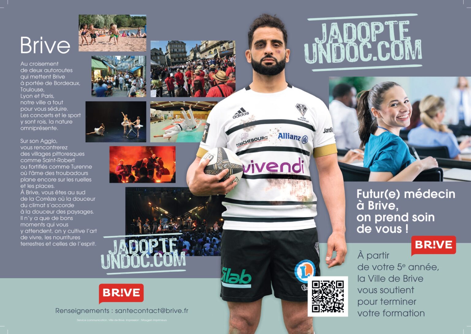 brochure j'adopte un doc avec joueur de rugby : Saîd Hireche