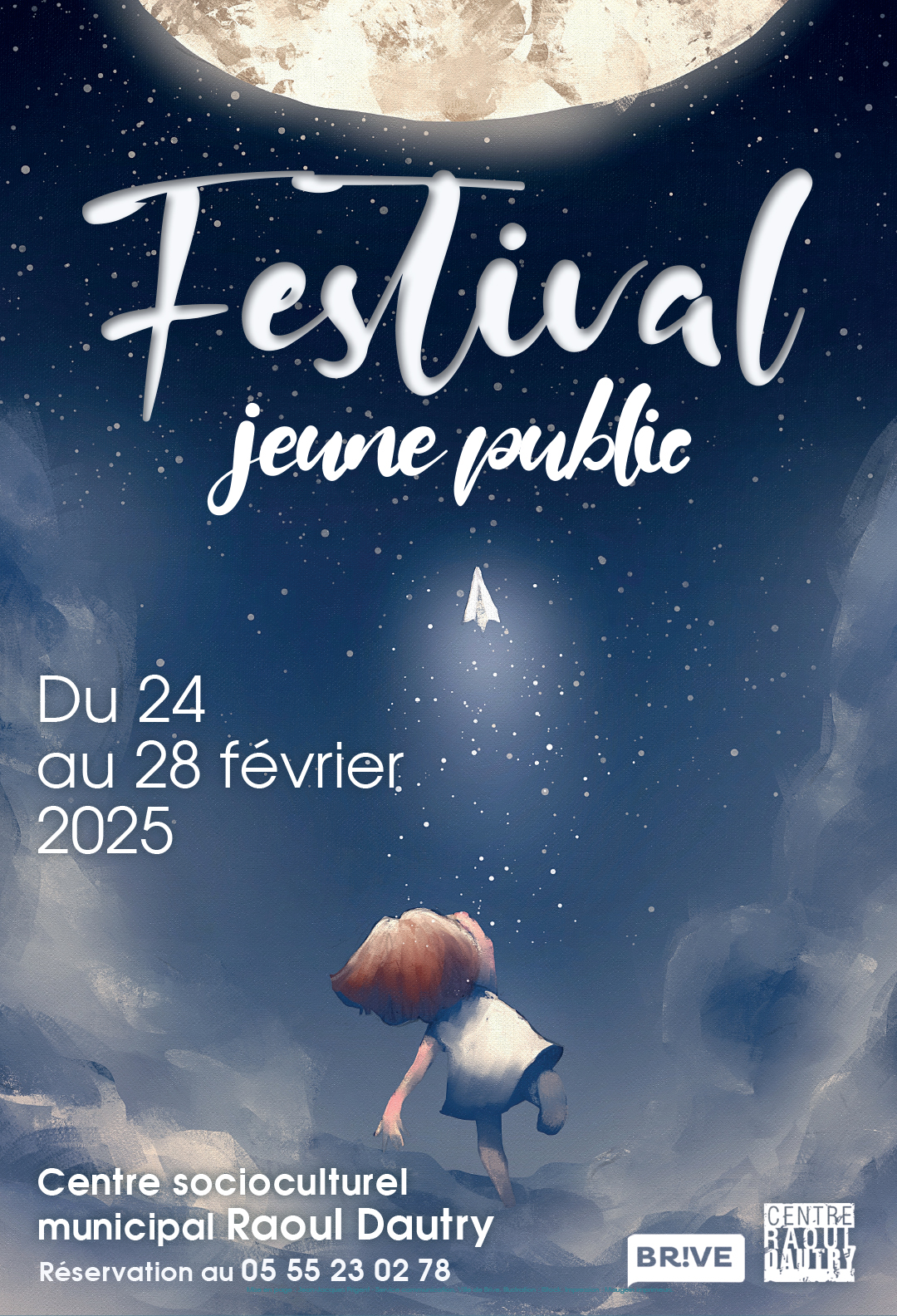Affiche Festival jeune public 2025 - Centre socioculturel Raoul Dautry - Brive