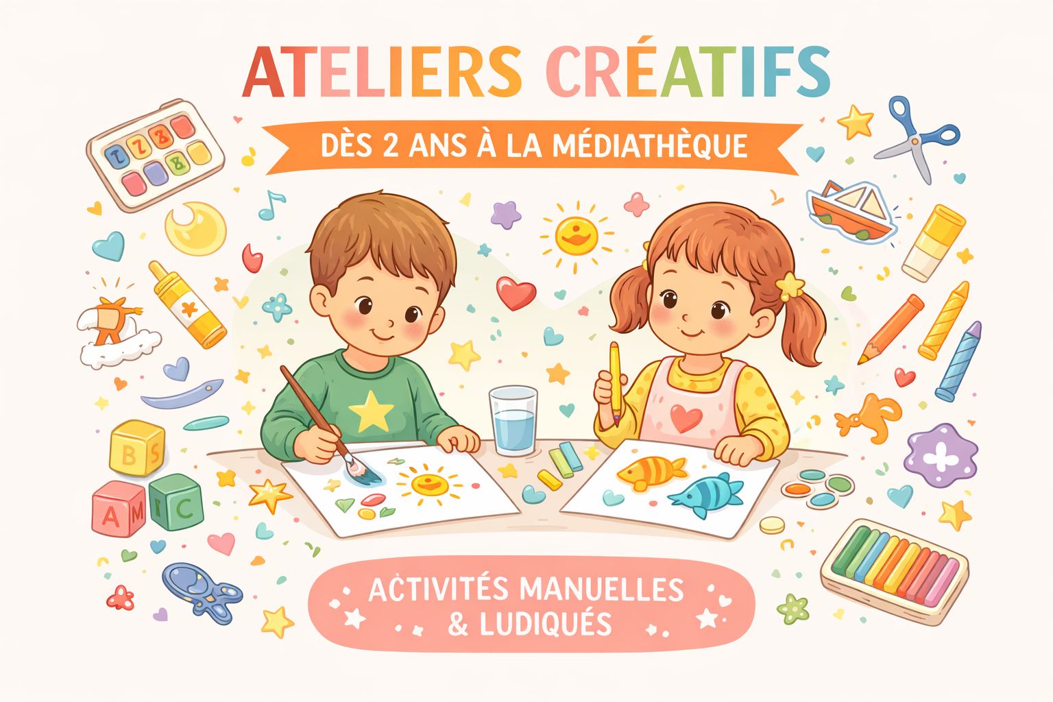 Ateliers créatifs Petits Médiathèque de Brive