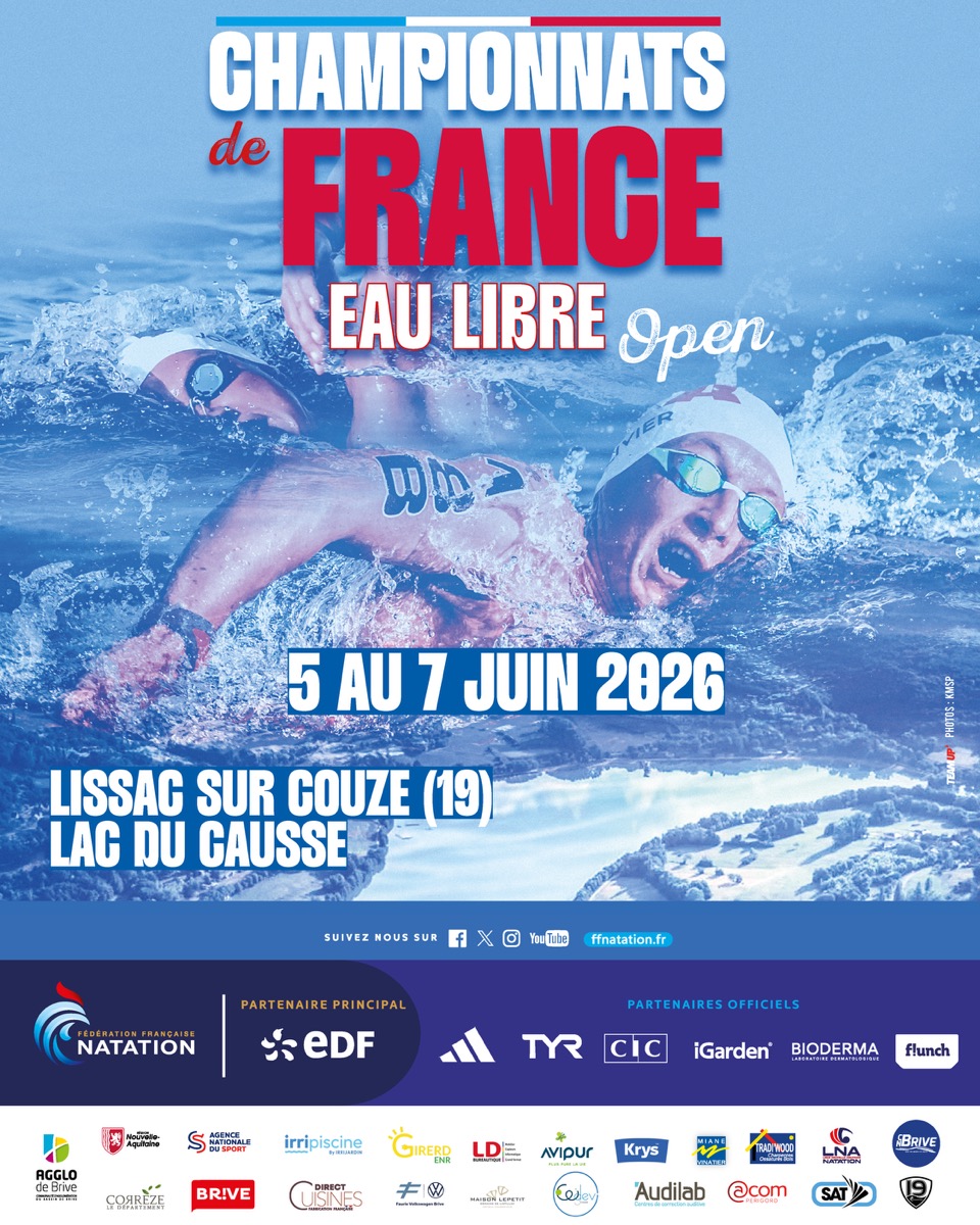 Championnats de France Eau Libre Open Juin 2026