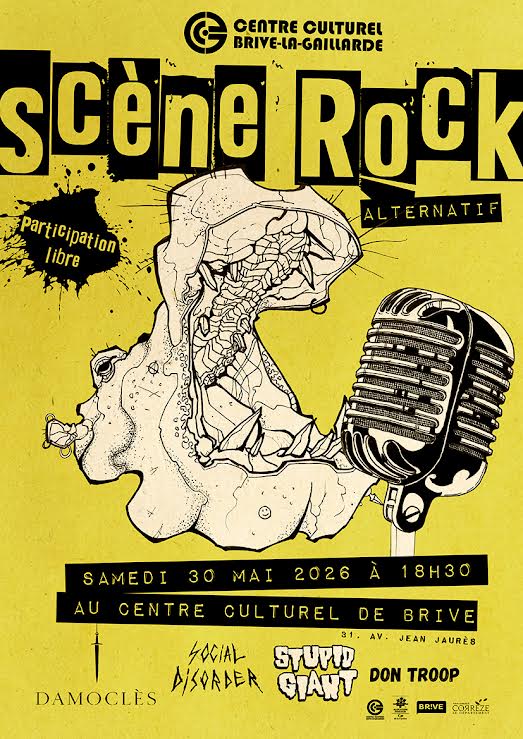 Scène Rock alternatif - centre culturel Brive Samedi 30 Mai 2026