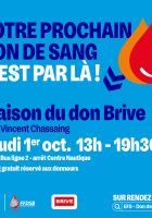 Jeudi 1er octobre 2026 maison du don Brive